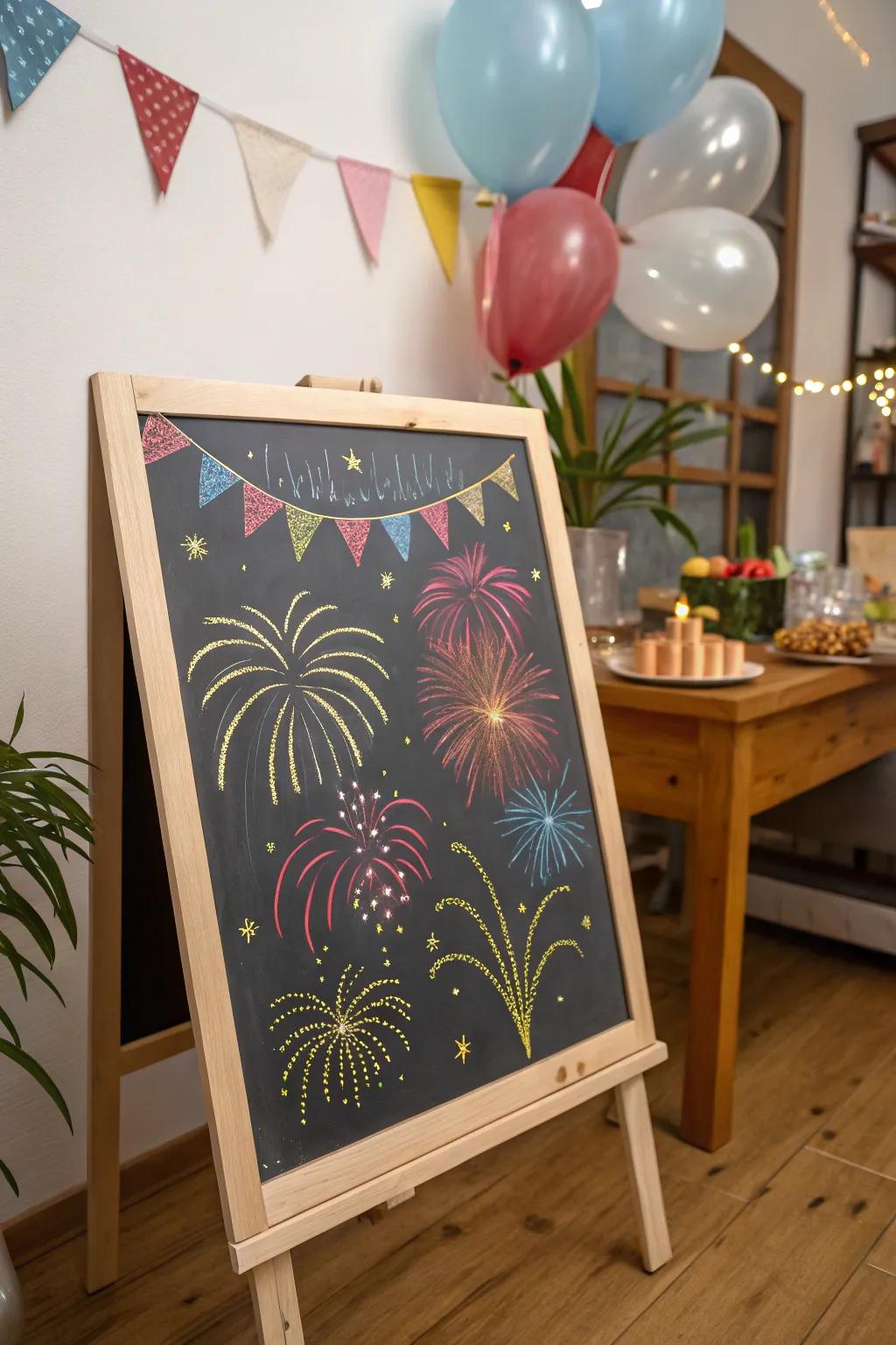 Add color with festive sparkles.