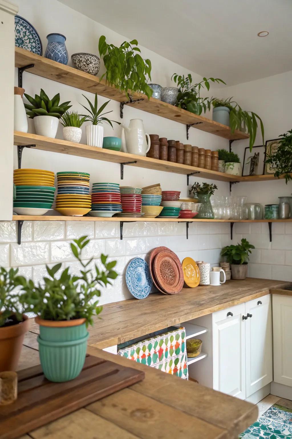 Fancy shelving combines being useful with being stylish.