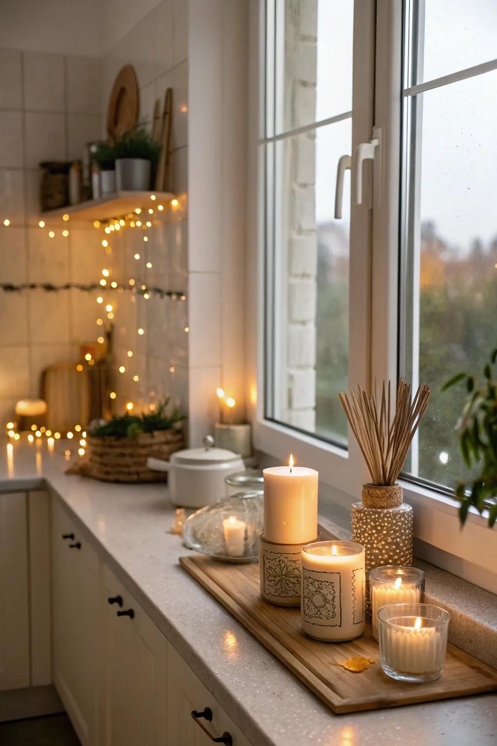 Time-related aromas elevate the cooking area's atmosphere.