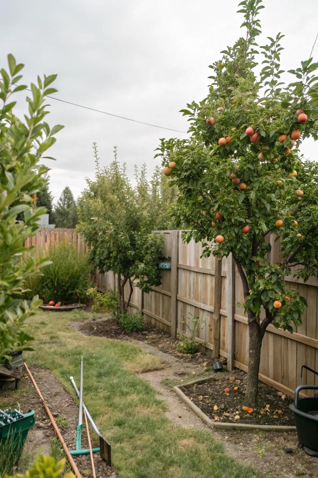 A small fruit garden brings beauty and fresh fruits to your garden.