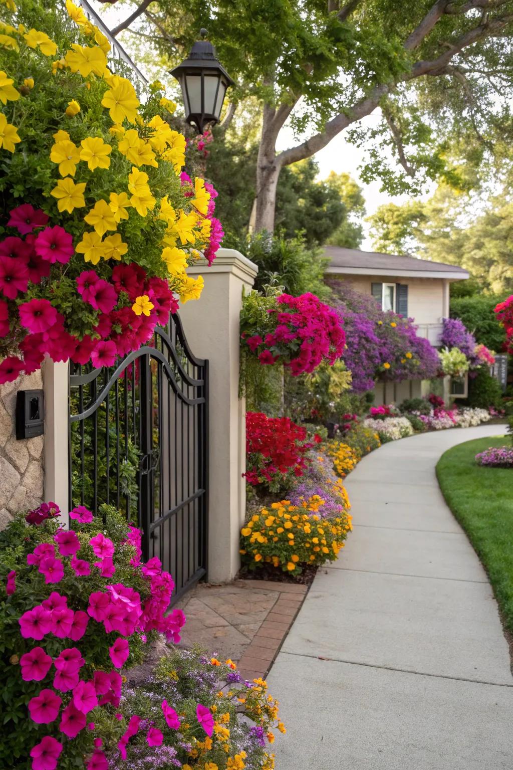 Bright colors making a memorable entrance.