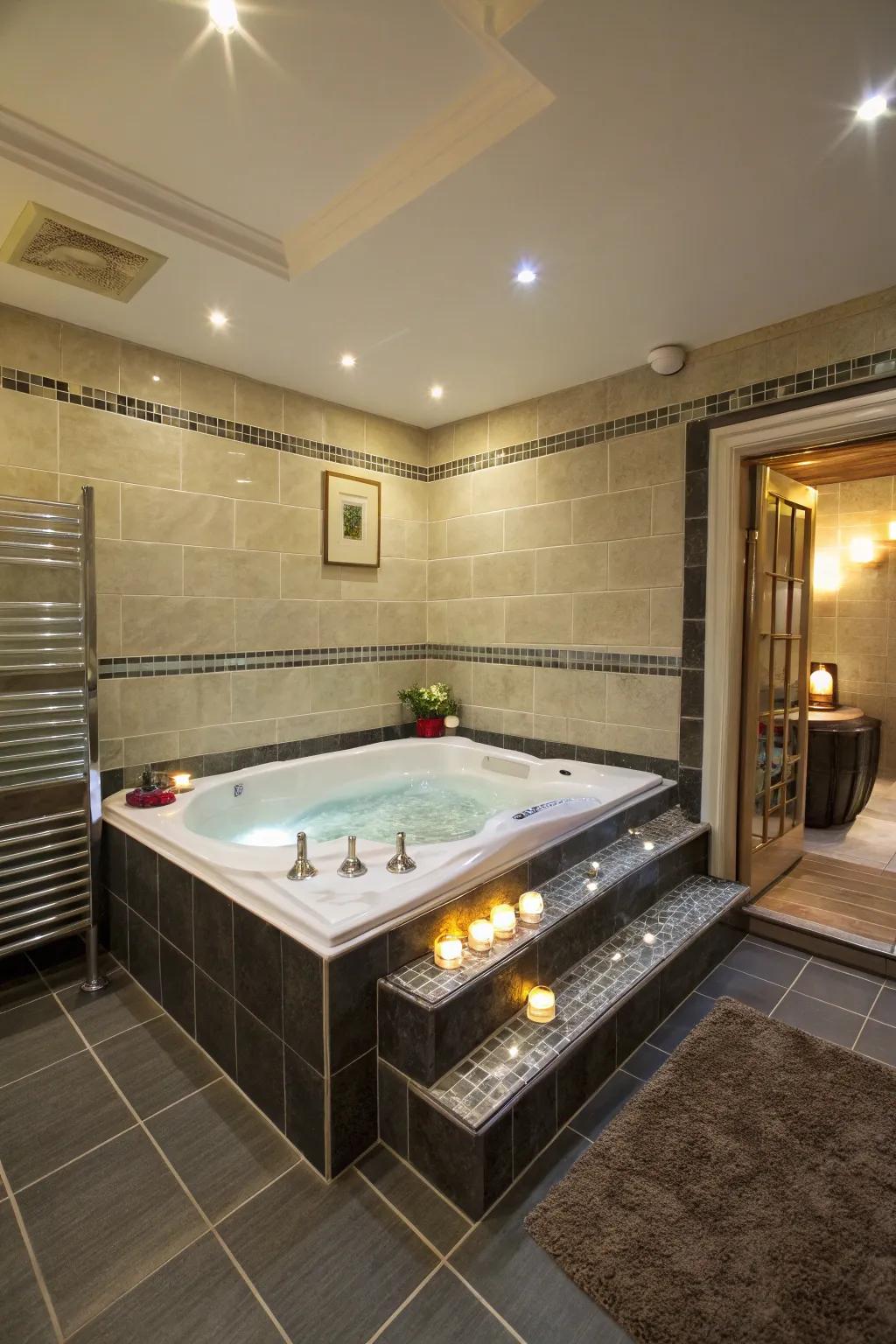 Underfloor heating offers warmth and convenience underfoot.