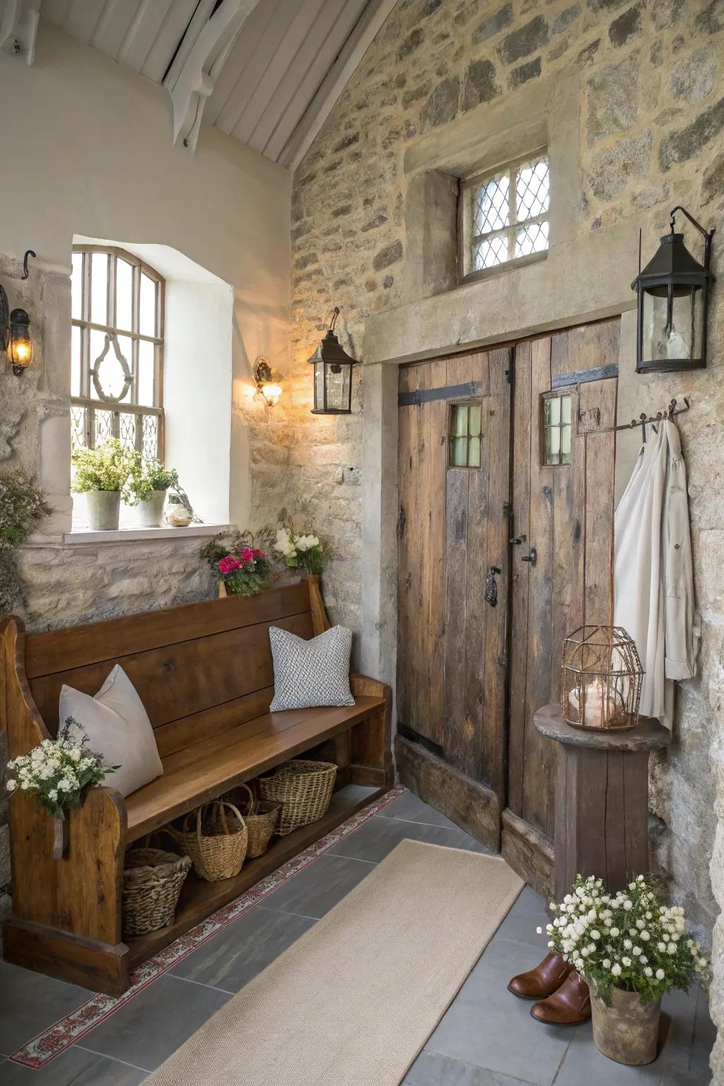 Reimagined furniture adds unique charm and function.