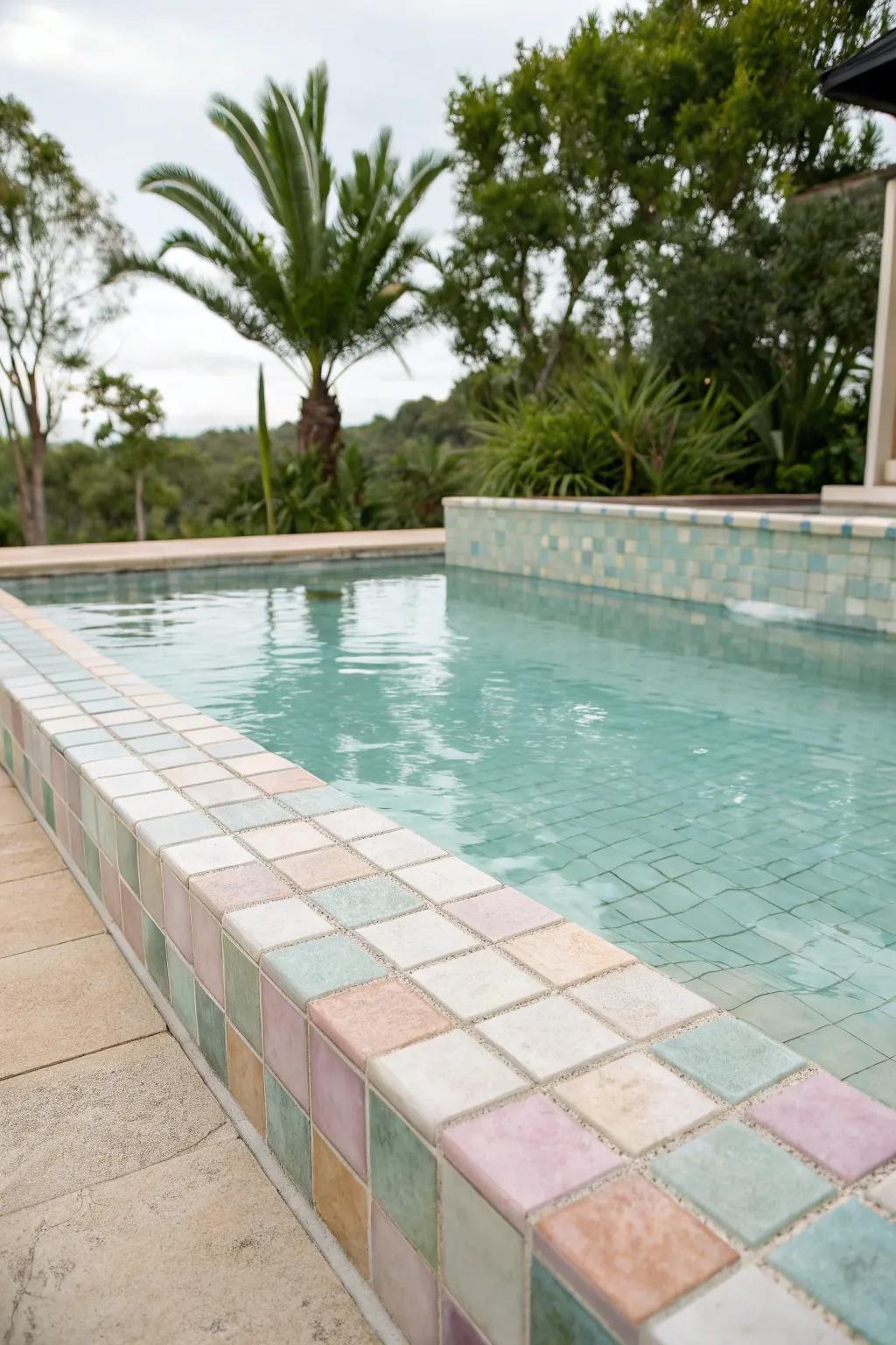 Pastel palettes craft a tranquil, spa-like escape.