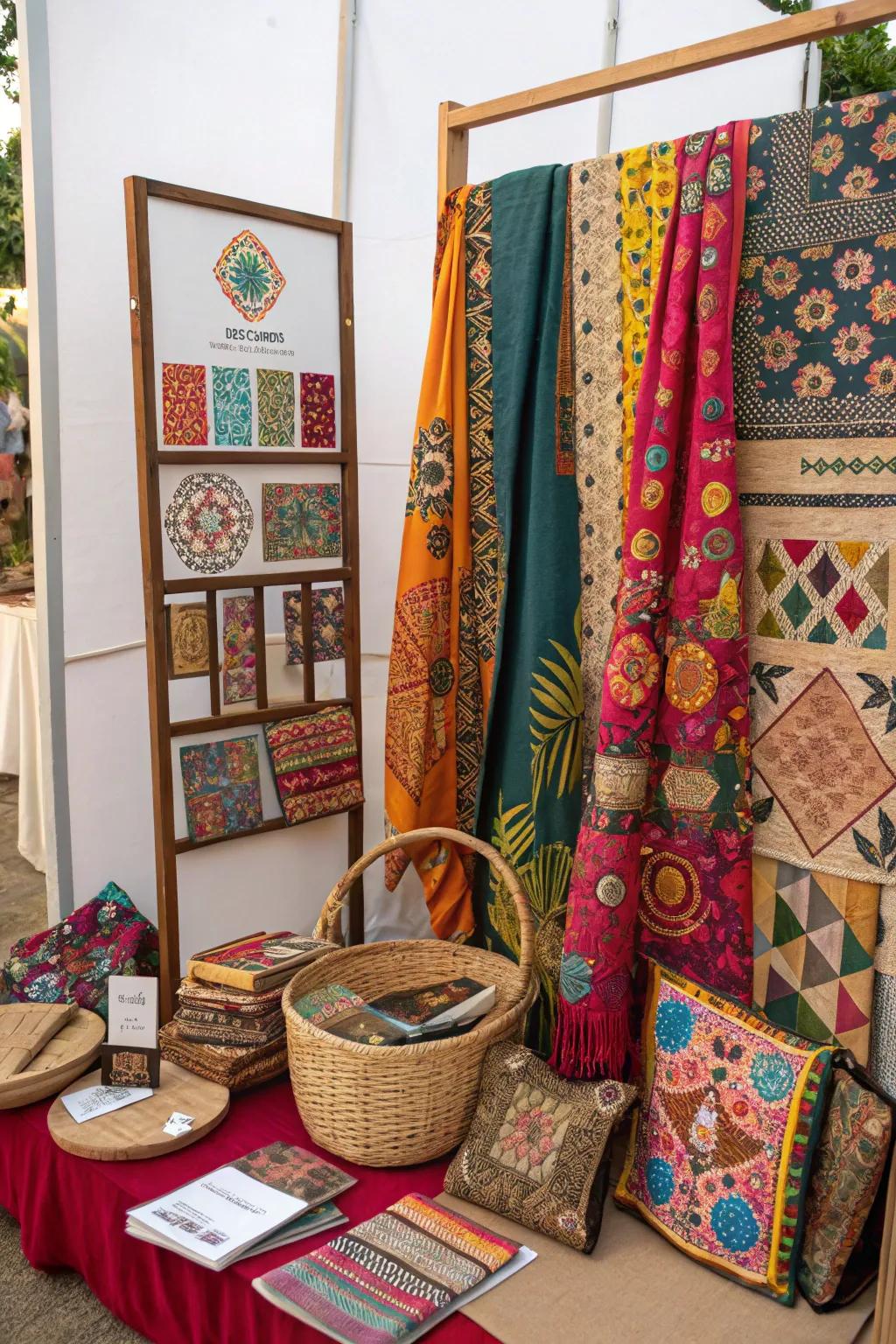 A cultural mood board featuring global patterns and diverse details.