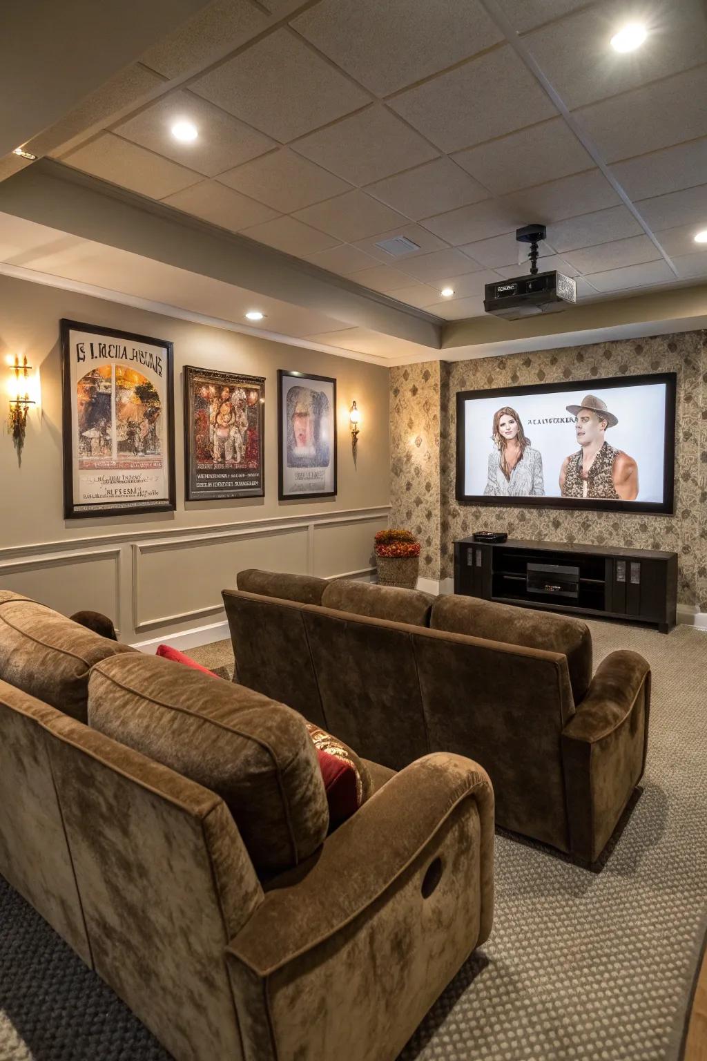 A blend of traditional and contemporary components results in a adaptable area.