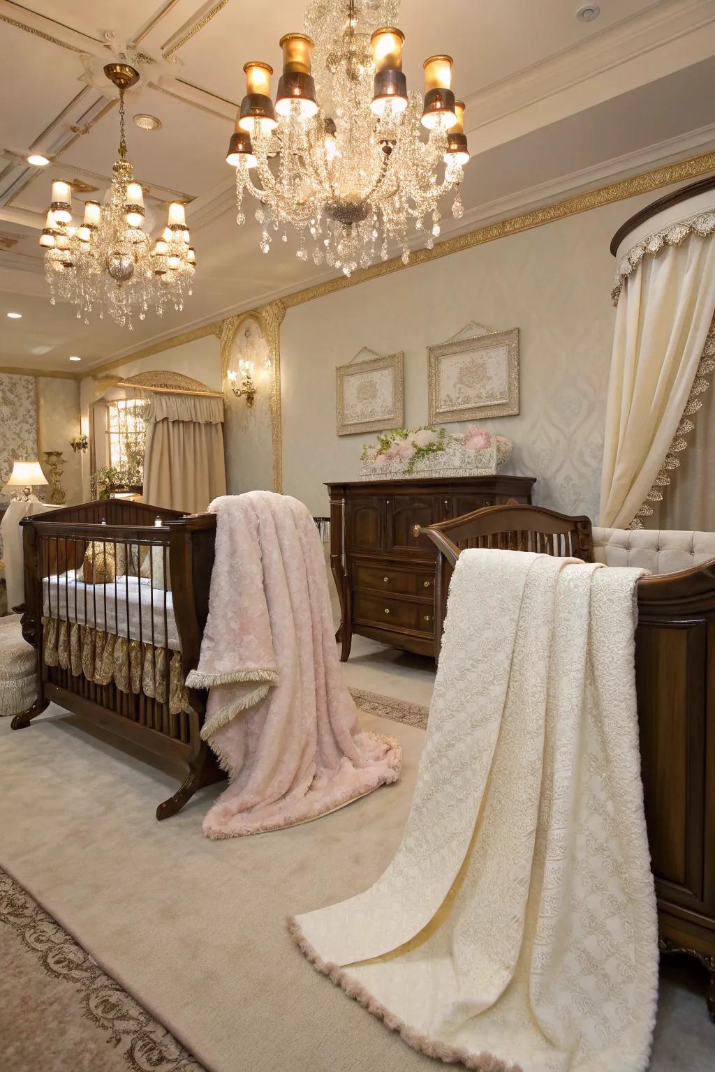 A nursery that embodies classic elegance with timeless style.