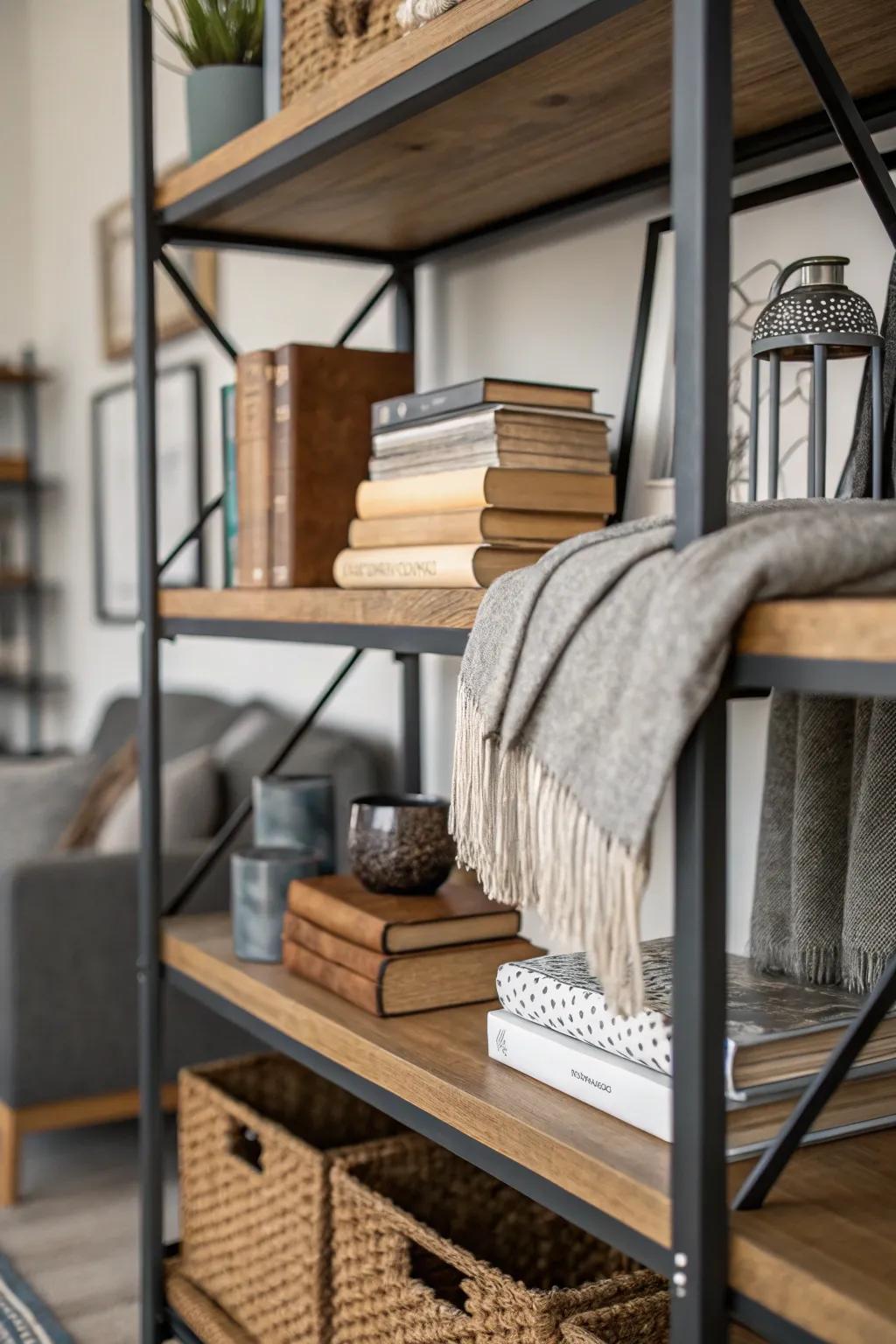 Layered surfaces add depth and interest.