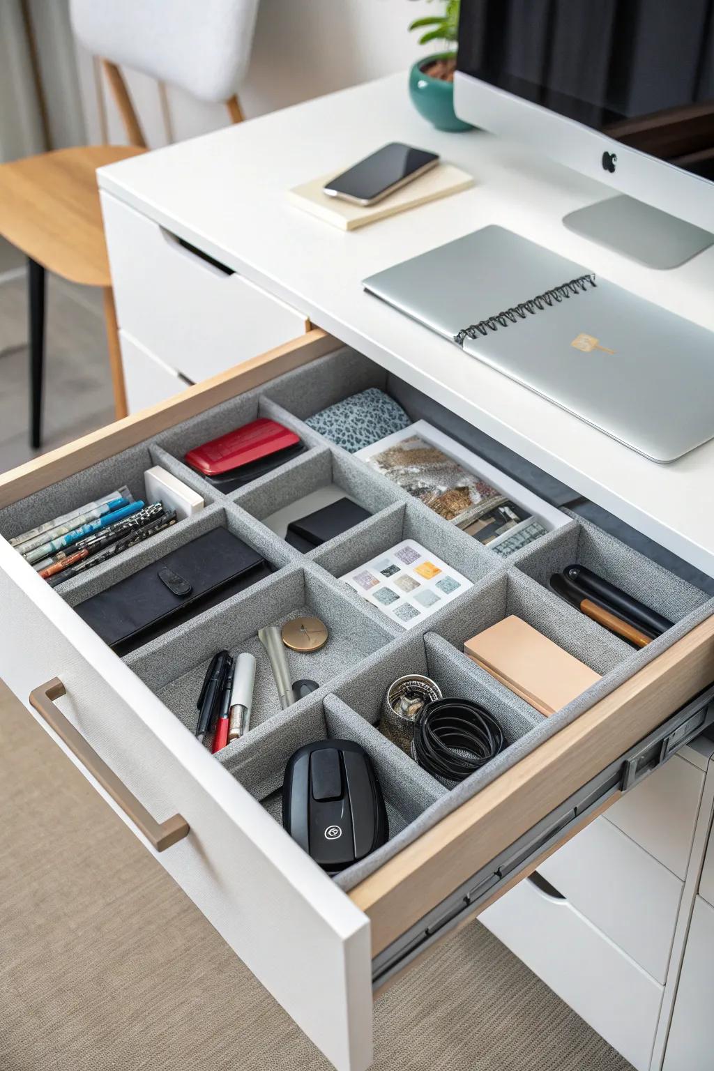 Foldable inclusions deliver adaptable storage solutions.