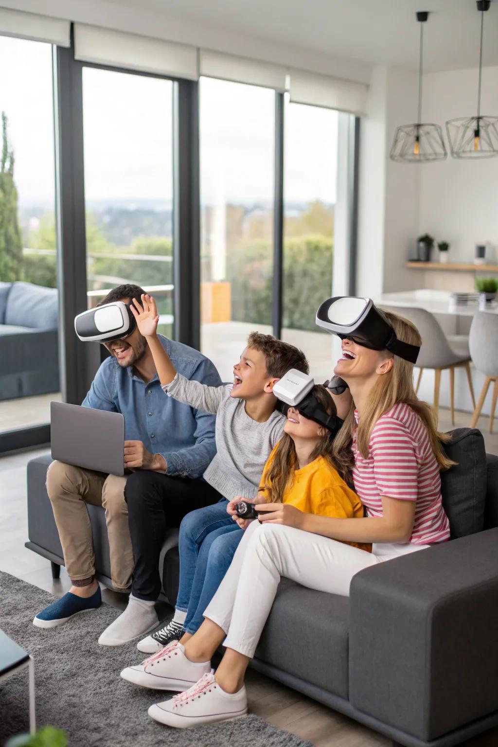 A virtual reality adventure bringing excitement to family time.