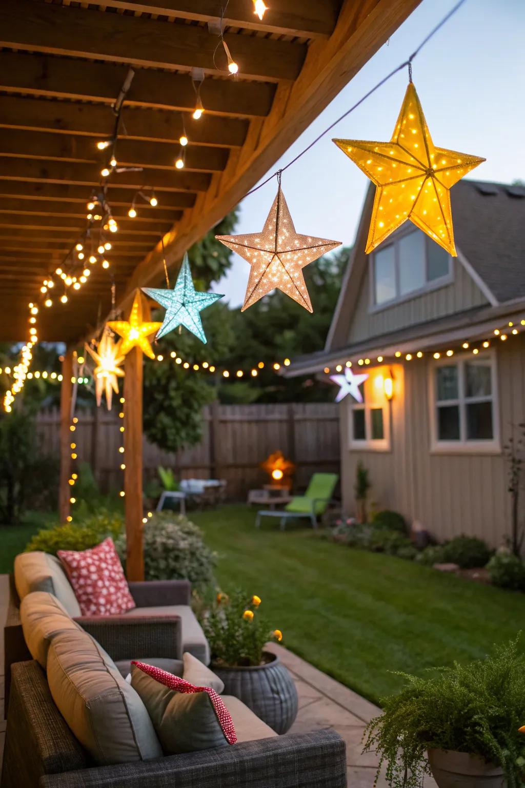 Novelty lights add personality and amusement.