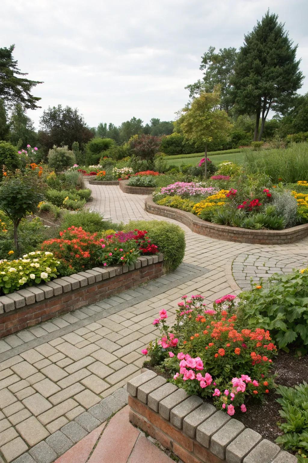 Blending surfaces creates a unique tactile garden sensation.