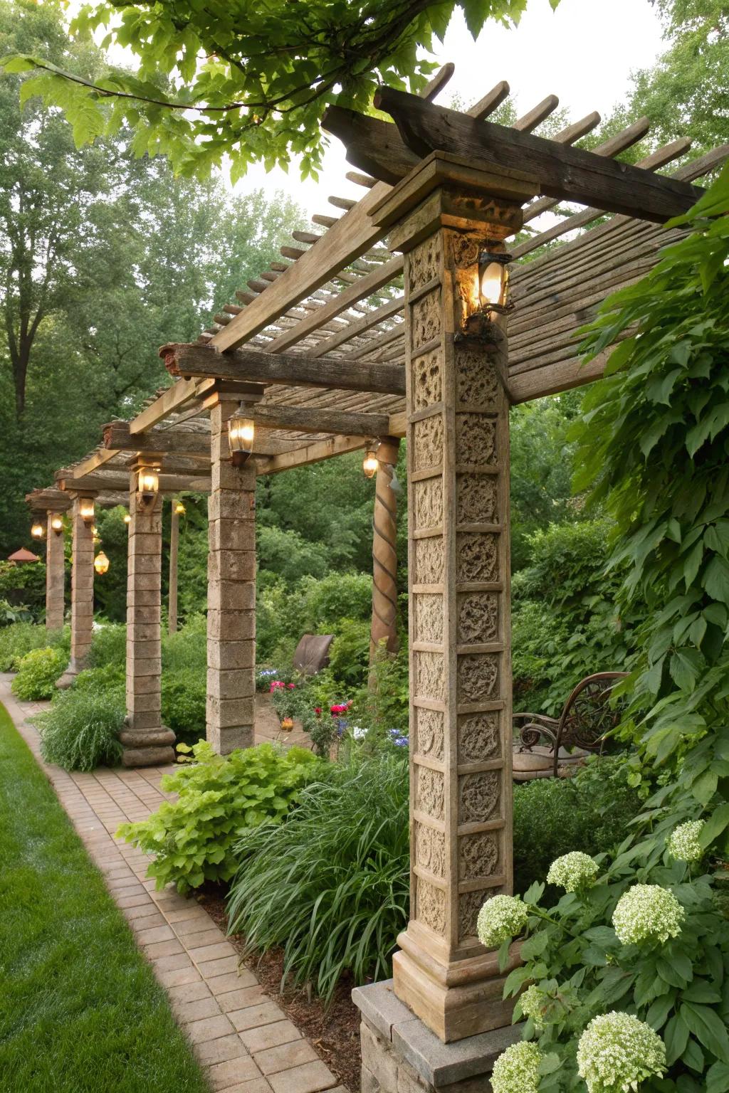 Reclaimed resources provide a unique, eco-conscious design.