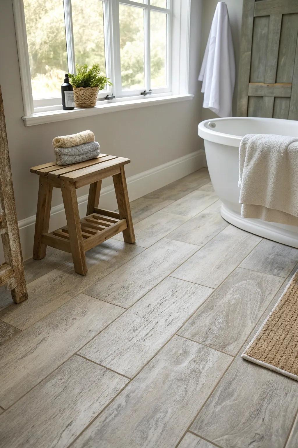 Welcome industrial style with concrete-look floors that include a contemporary edge. 🏗️ #IndustrialDesign #ModernInterior