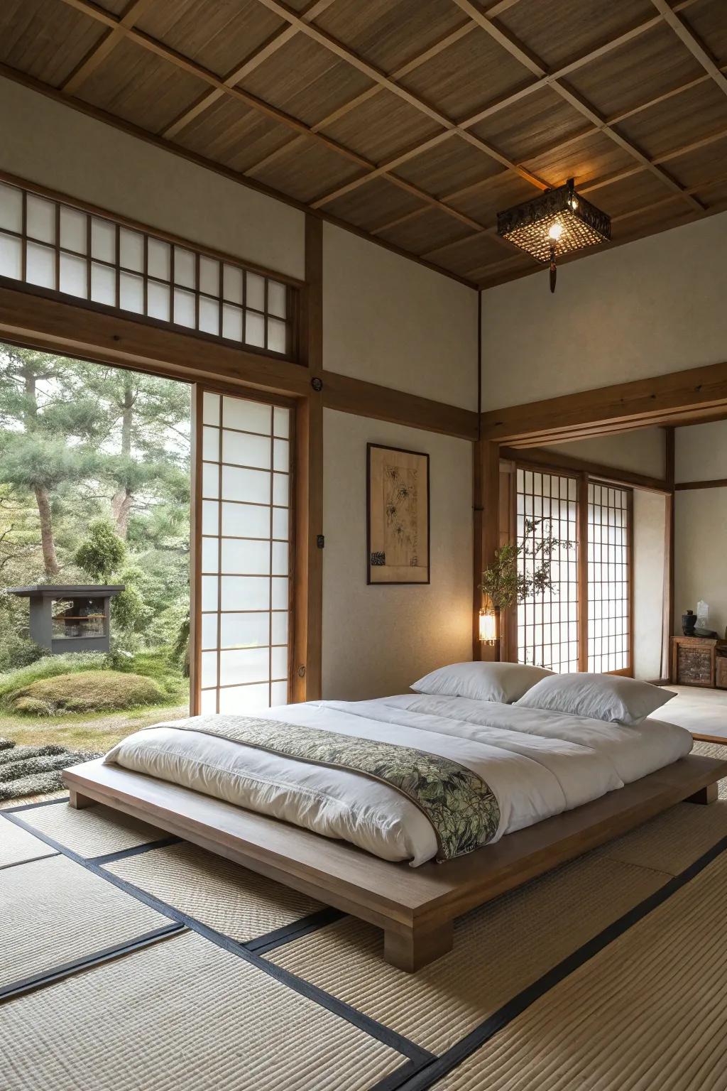 East Asian-inspired sleepers offer simplicity and peace.