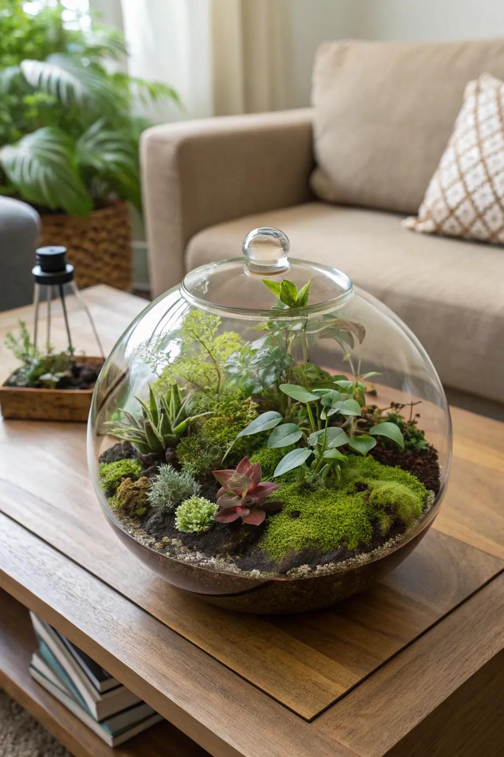 Create a magical mini ecosystem with a DIY terrarium.