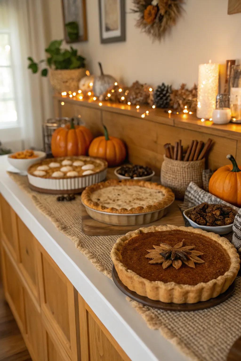 An astonishing pastry selection showcasing delectable autumnal gustatory sensations.