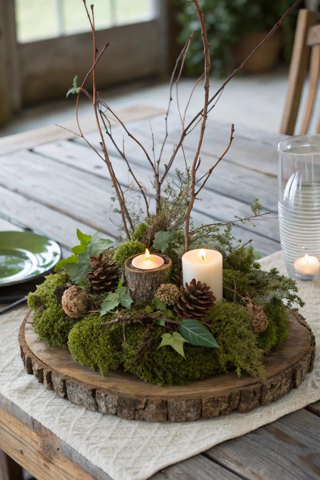 Verdure and organic textures offer a fresh and organic ambiance.