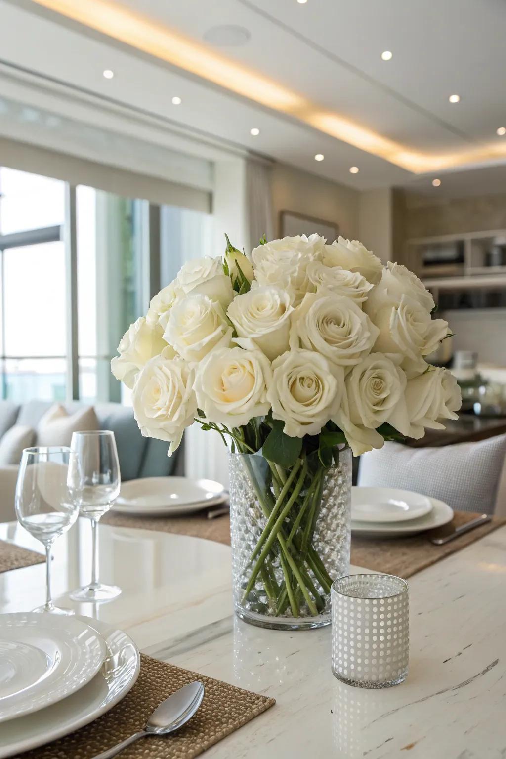 Purest whites for a pure, sophisticated look.