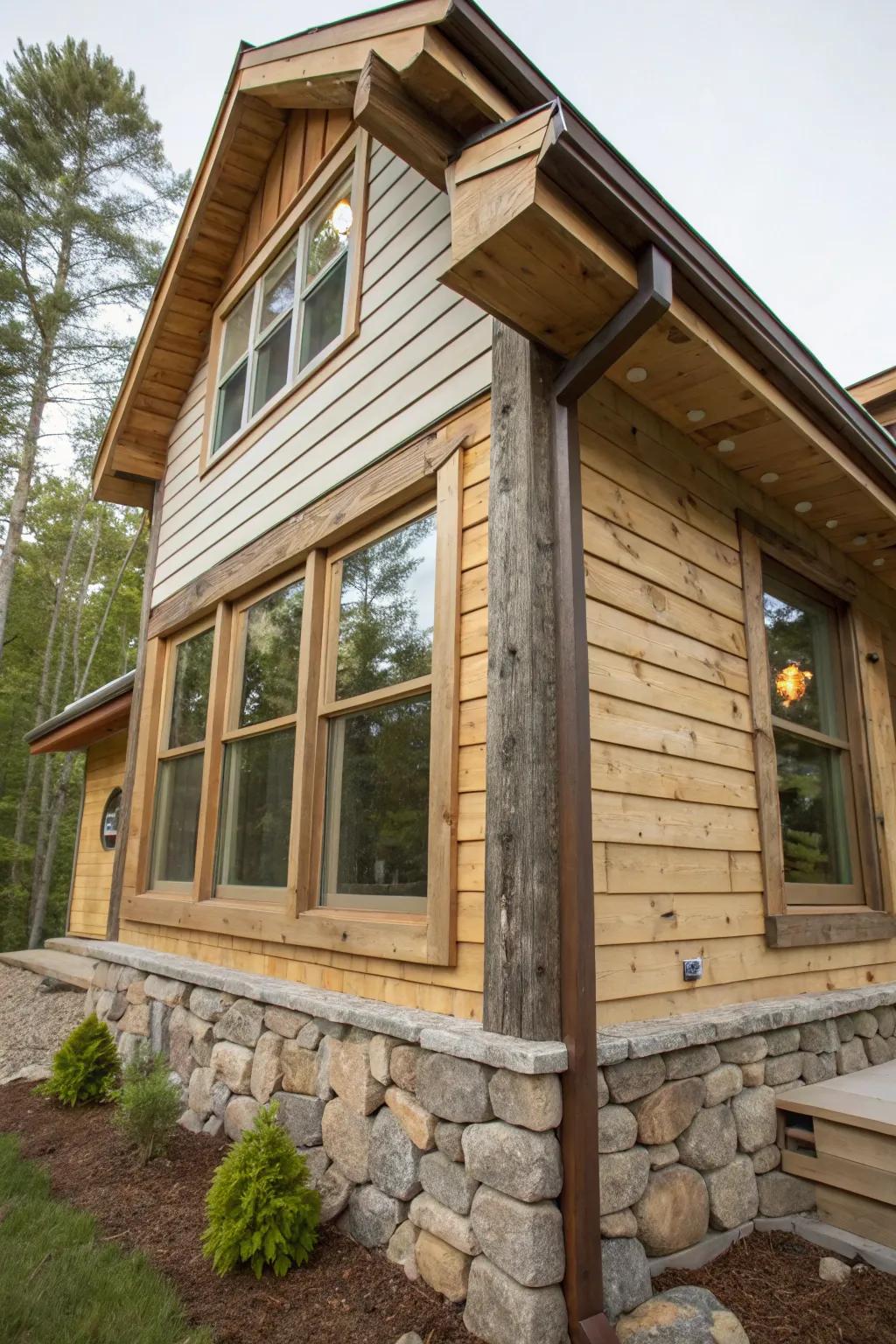 Sustainable materials add character and conscience.
