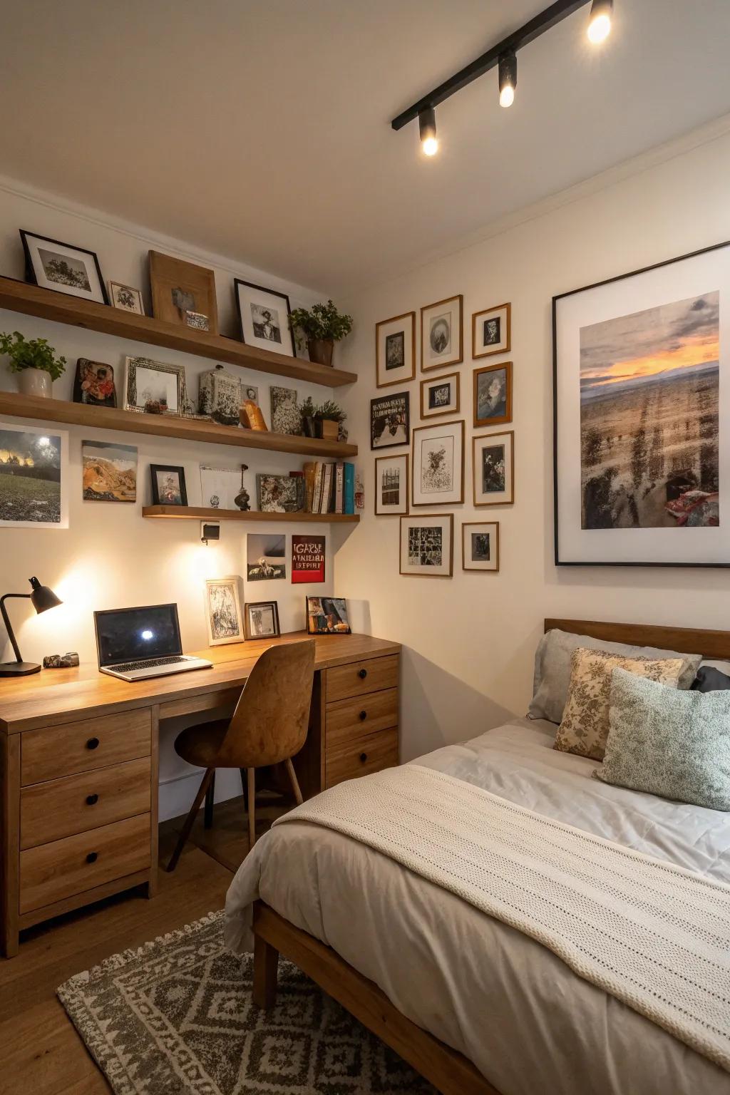 Personal touches make the bedroom feel uniquely yours.
