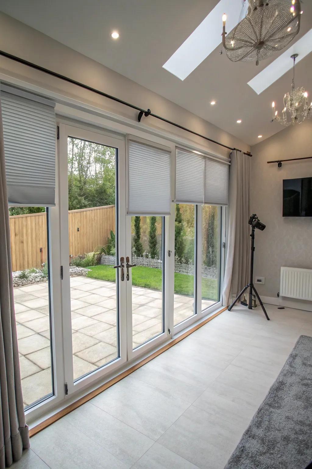 Dark room blinds give you privacy and control.