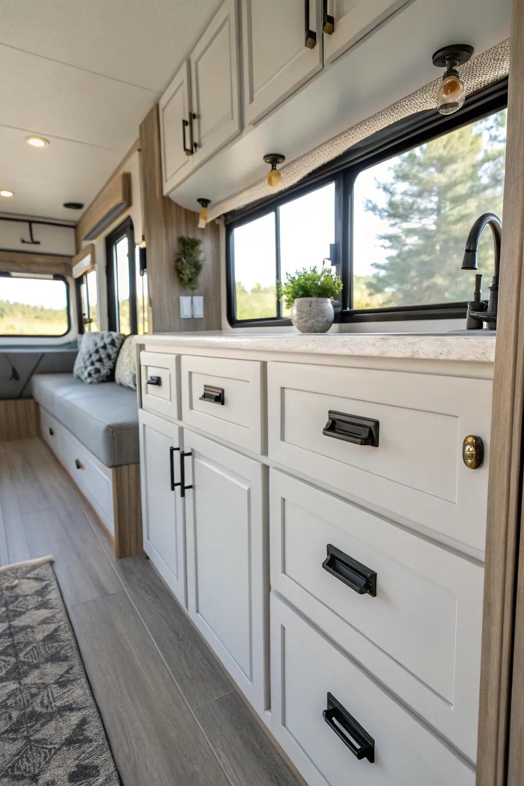 New hardware can quickly and easily refresh your RV's look.