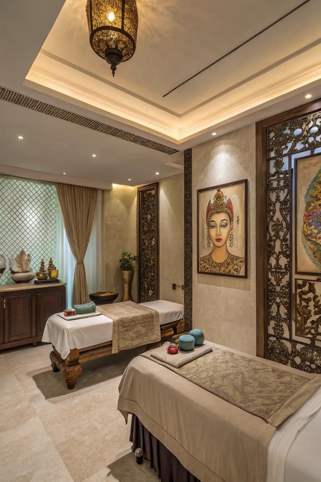 Enhance your spa through design and artistic elements.