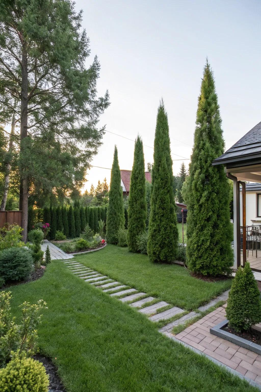 Transform suburban gardens into serene havens with Arborvitae.