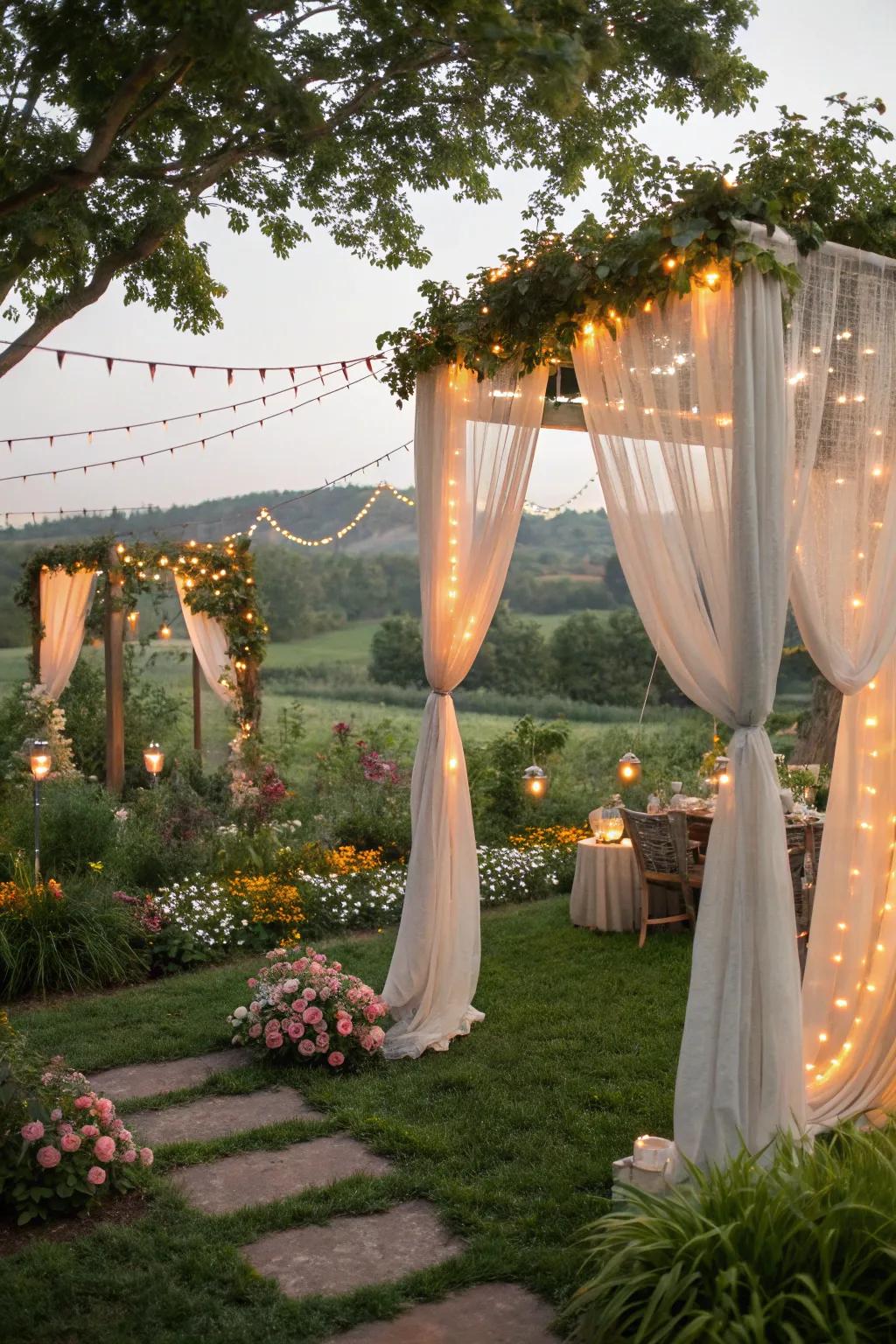 Revamp your garden with whimsical net décor.