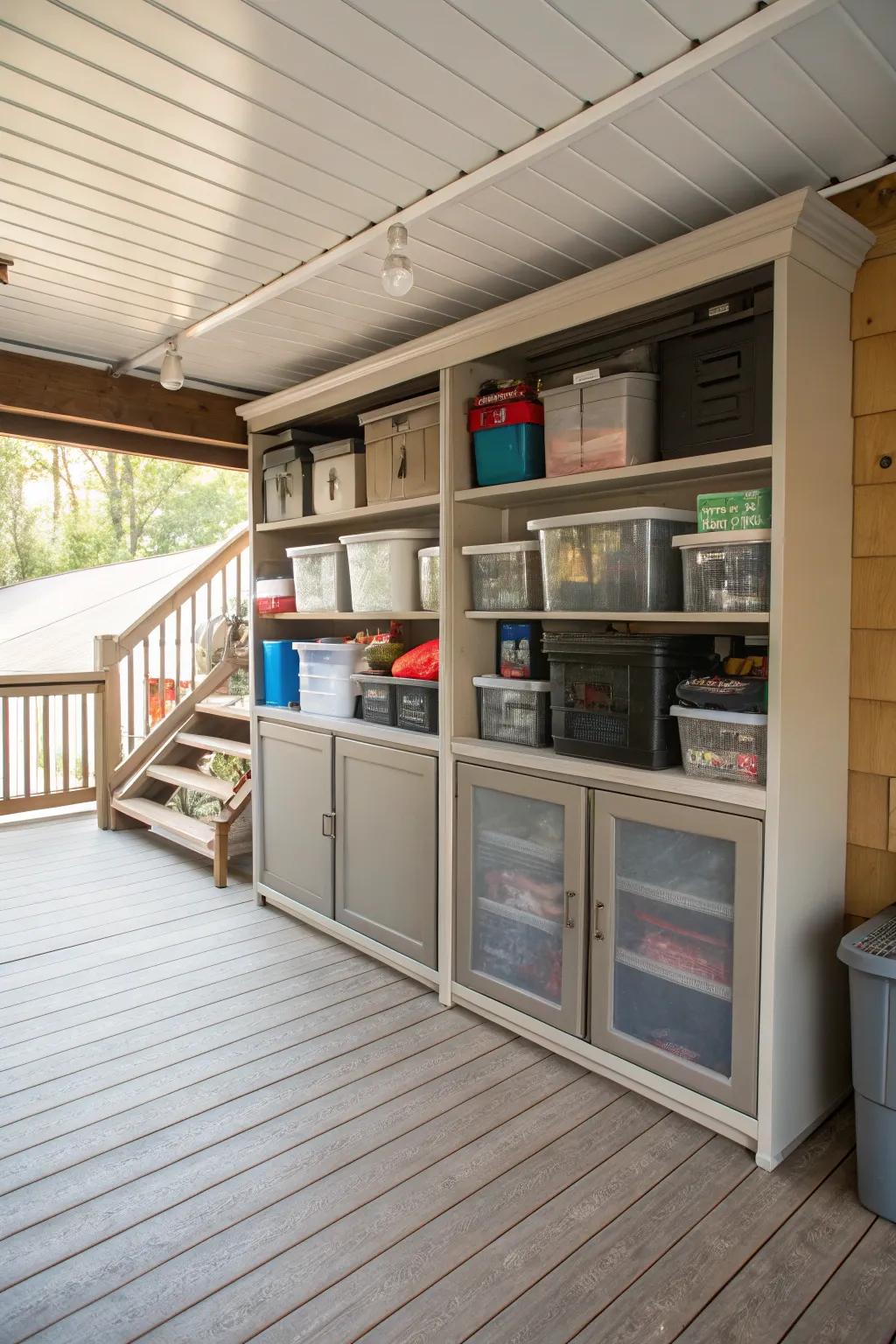 Multipurpose closets adapt to your stowage needs, maintaining organized articles.