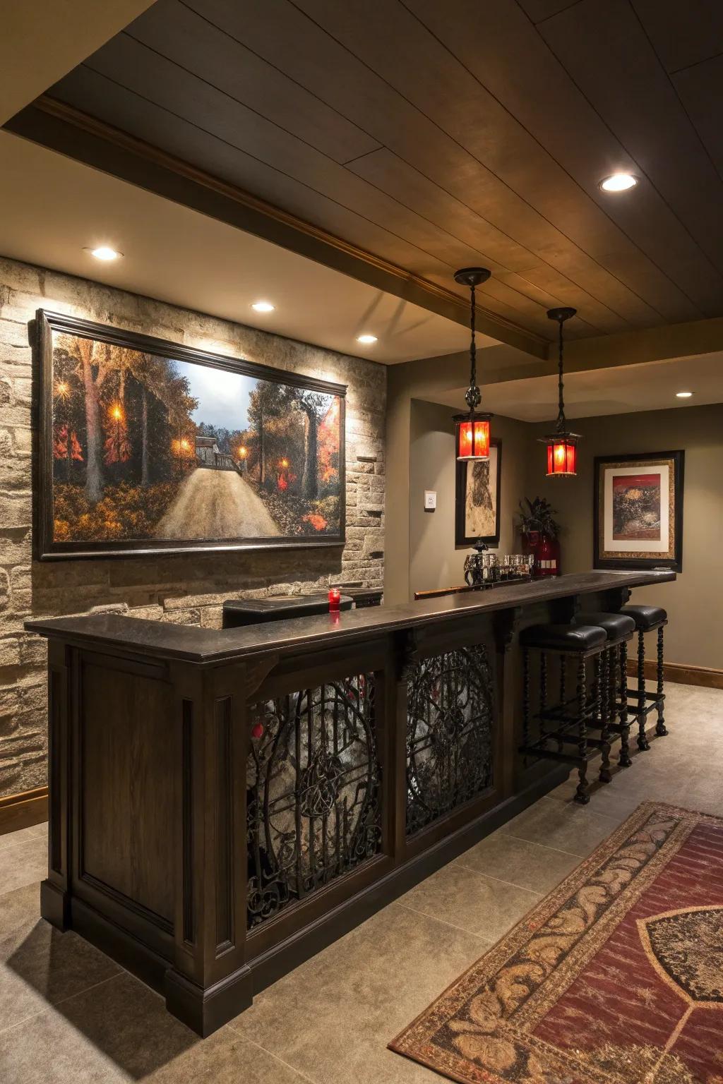 A special piece draws the eye and makes the space feel complete.