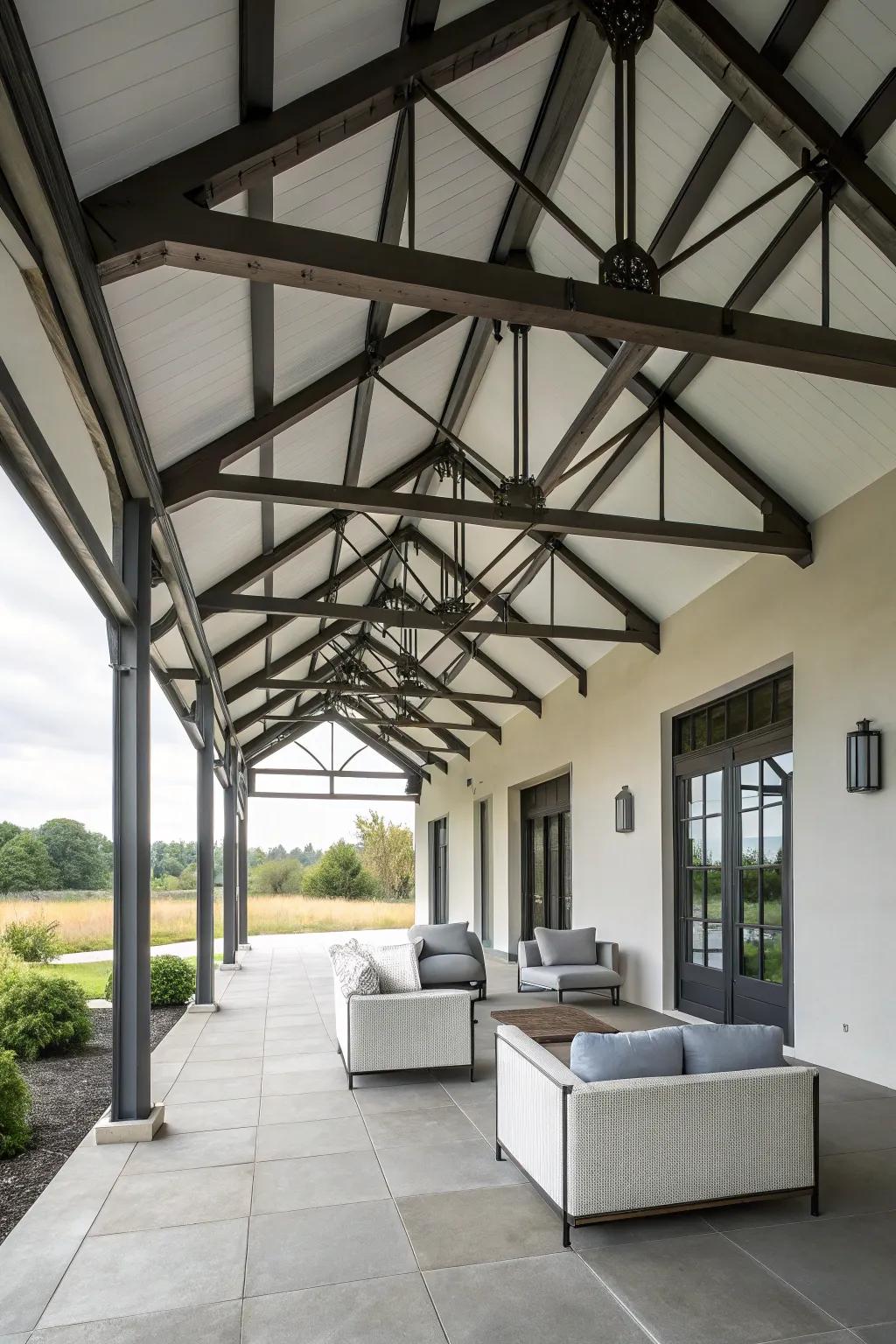 Showcase modern beauty using metal accents.