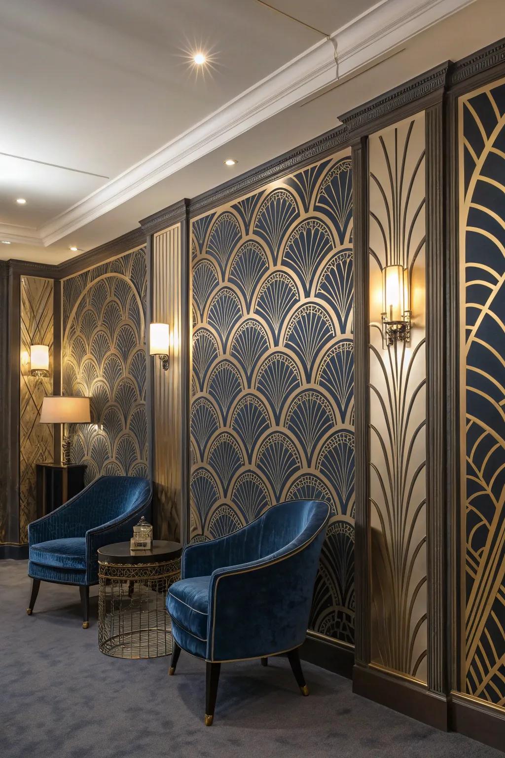 Art Deco themes that inject sophistication and glamour.