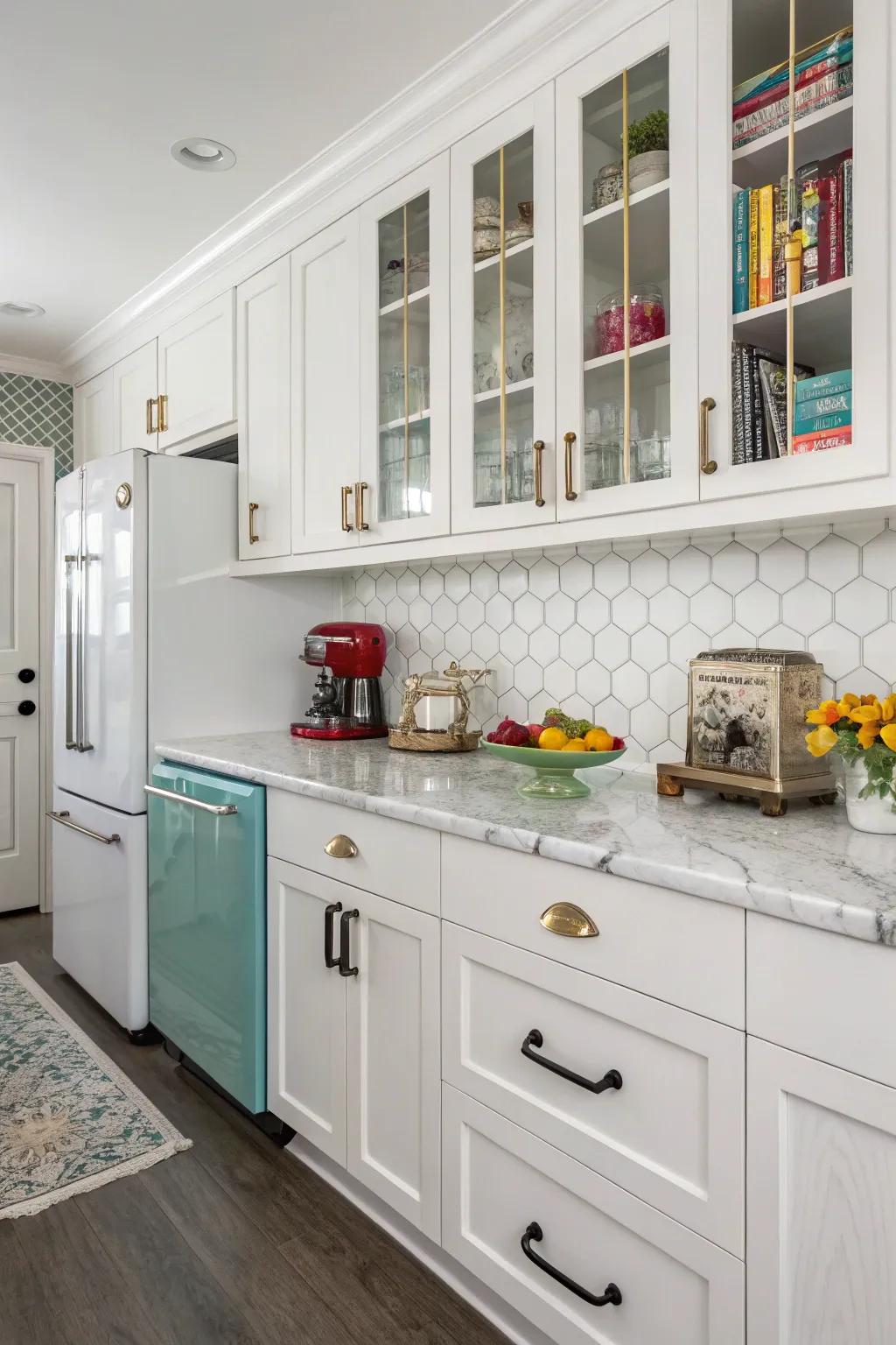 Artistic assortment of adornment finishes creating visual fascination.