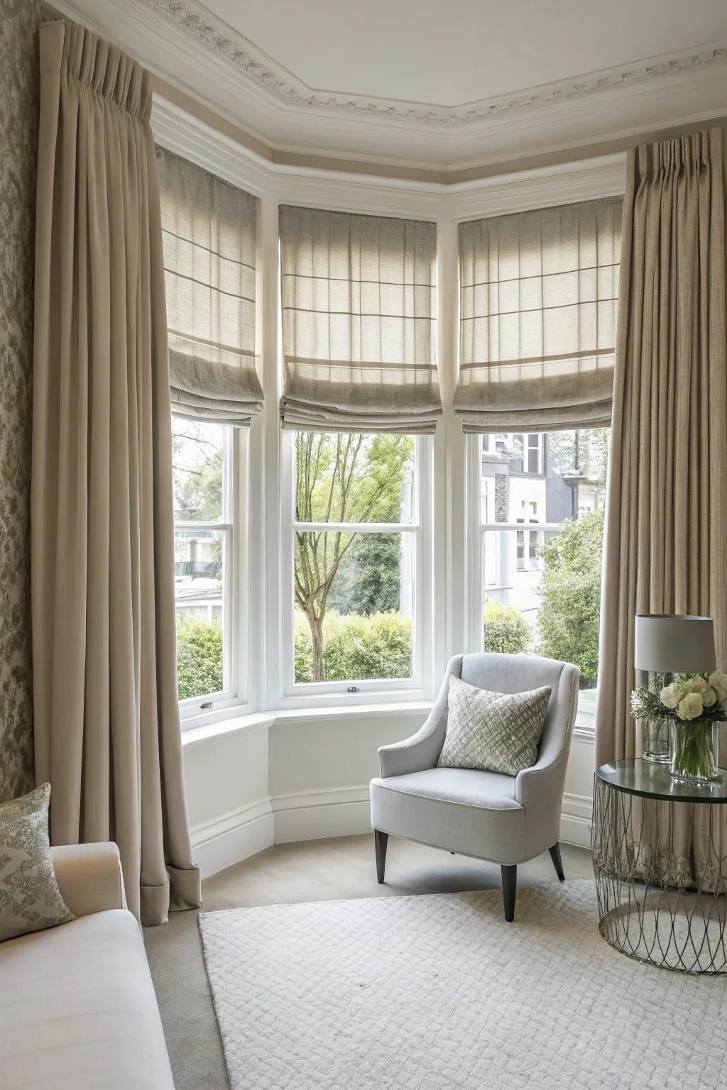 Color harmony creates a balanced look.