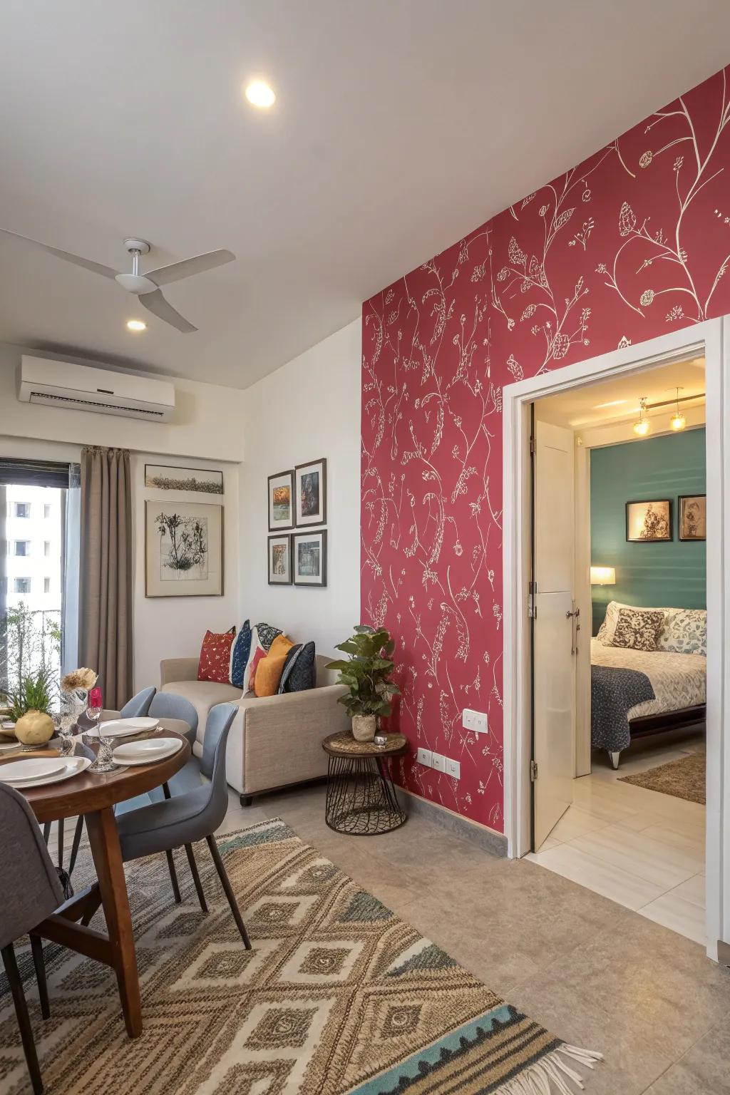 A centerpiece wall makes a bold statement in any room.