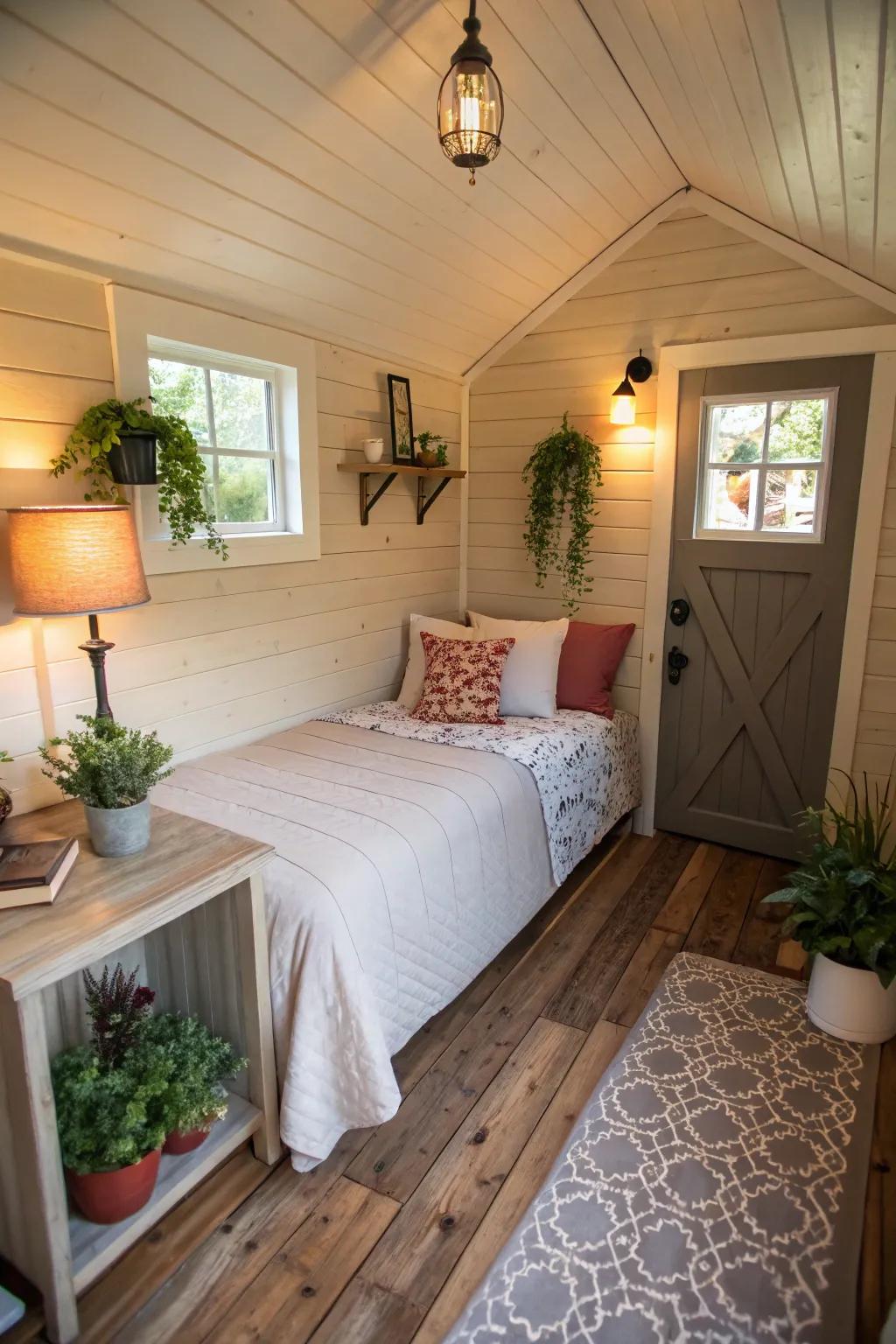 A cozy spare bedroom with welcoming decor and thoughtful touches.