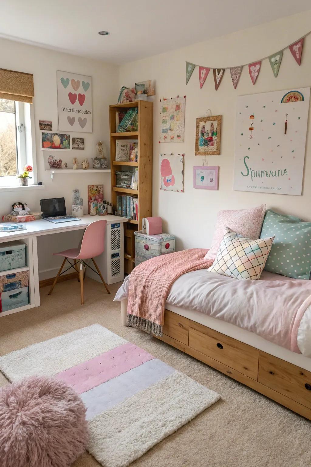 Designated zones improve organization and usefulness.