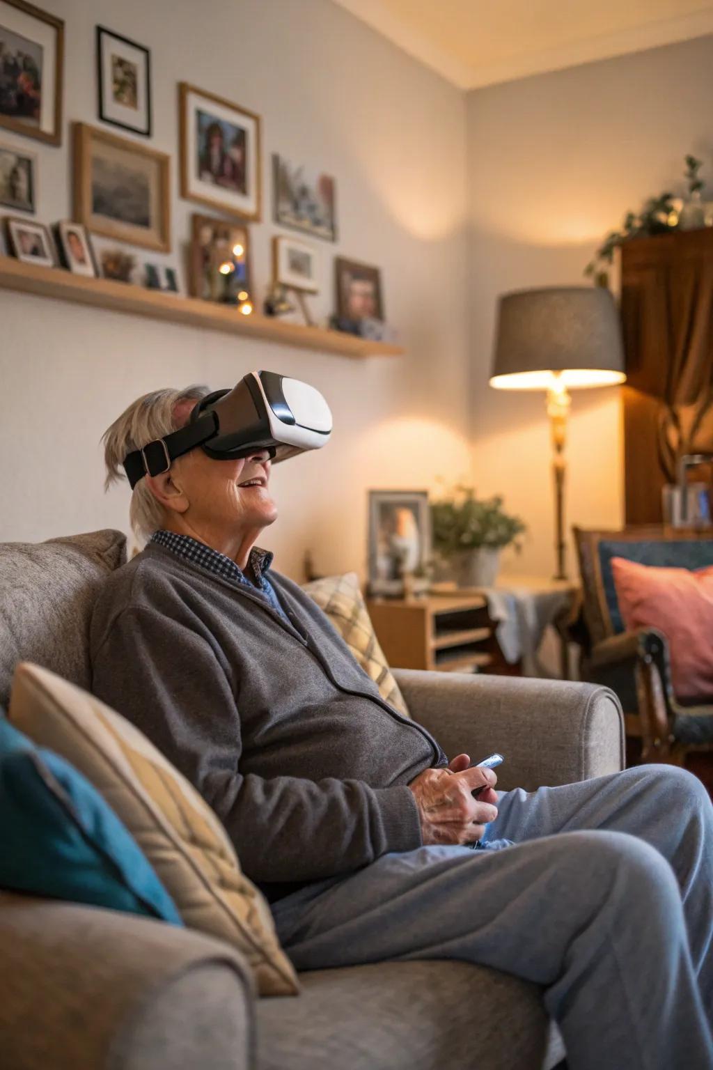 A virtual reality adventure introduces fun and novelty to the celebration.