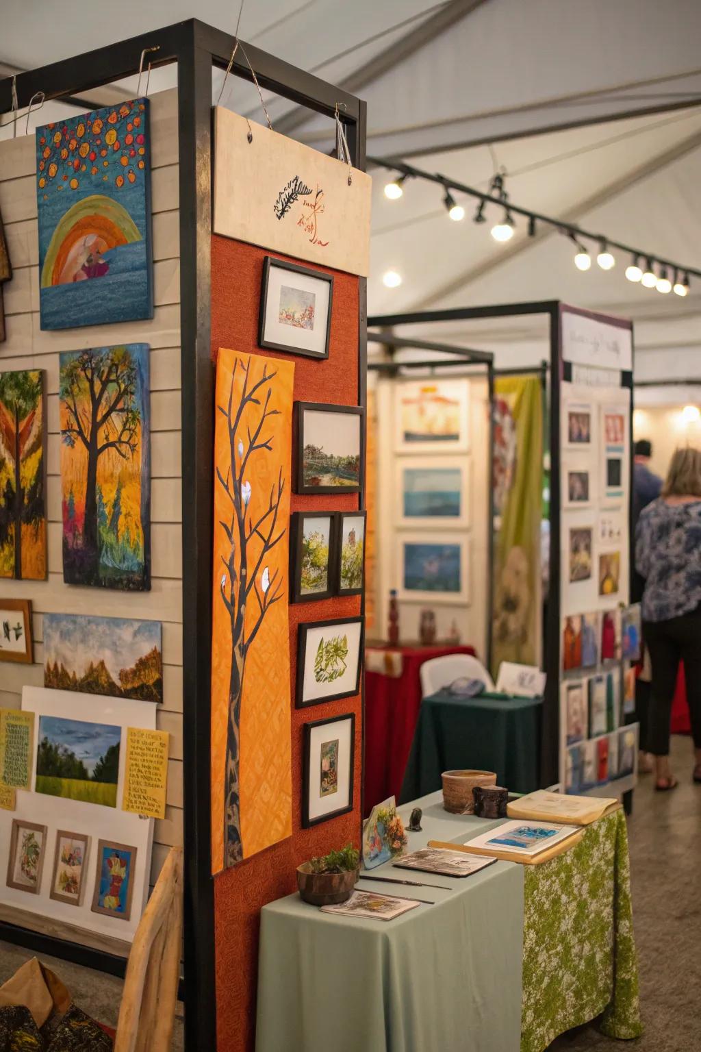 DIY dividers offer a flexible and personalized approach to displaying art.