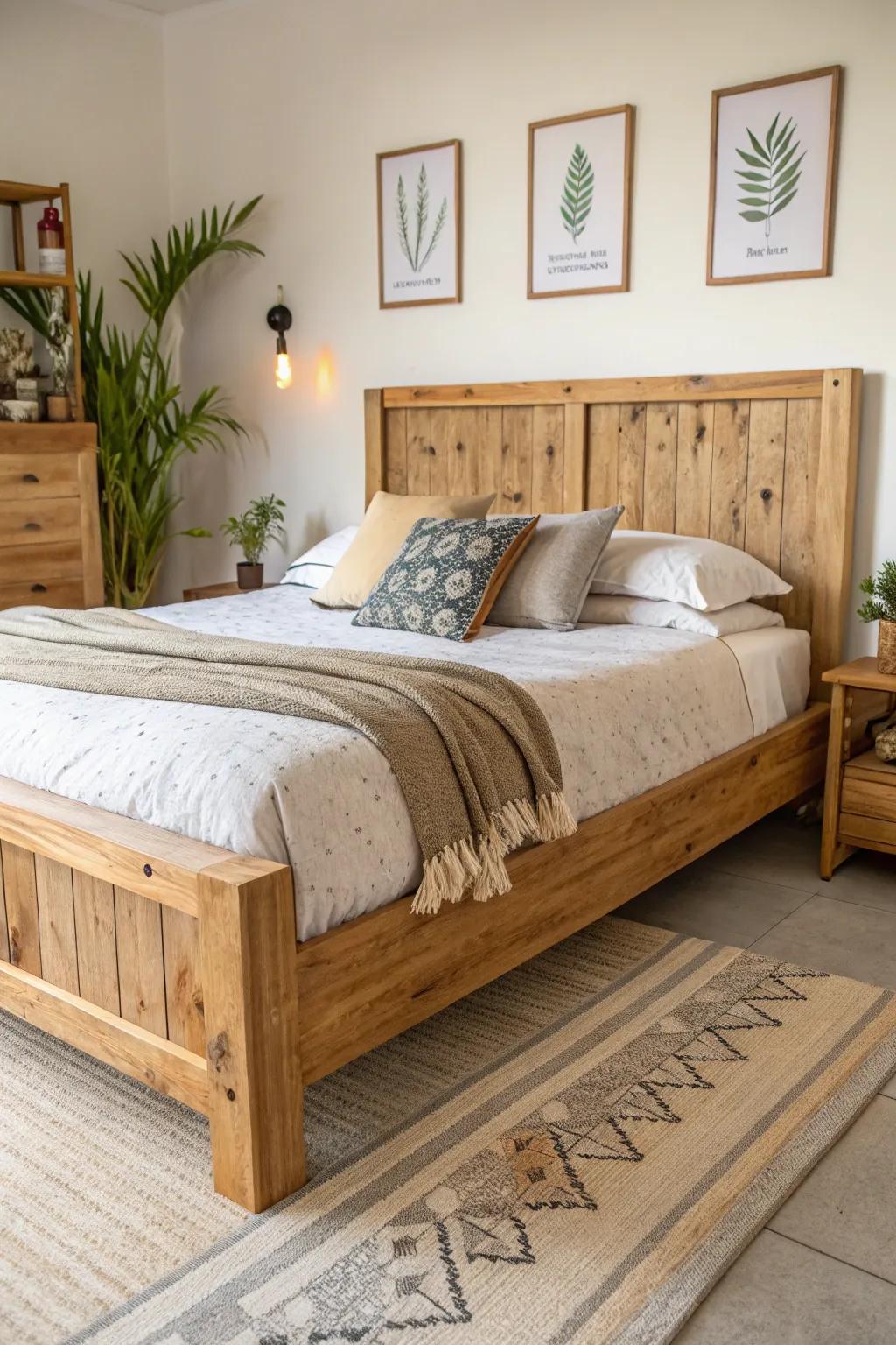 A sustainable bed frame helps the planet.