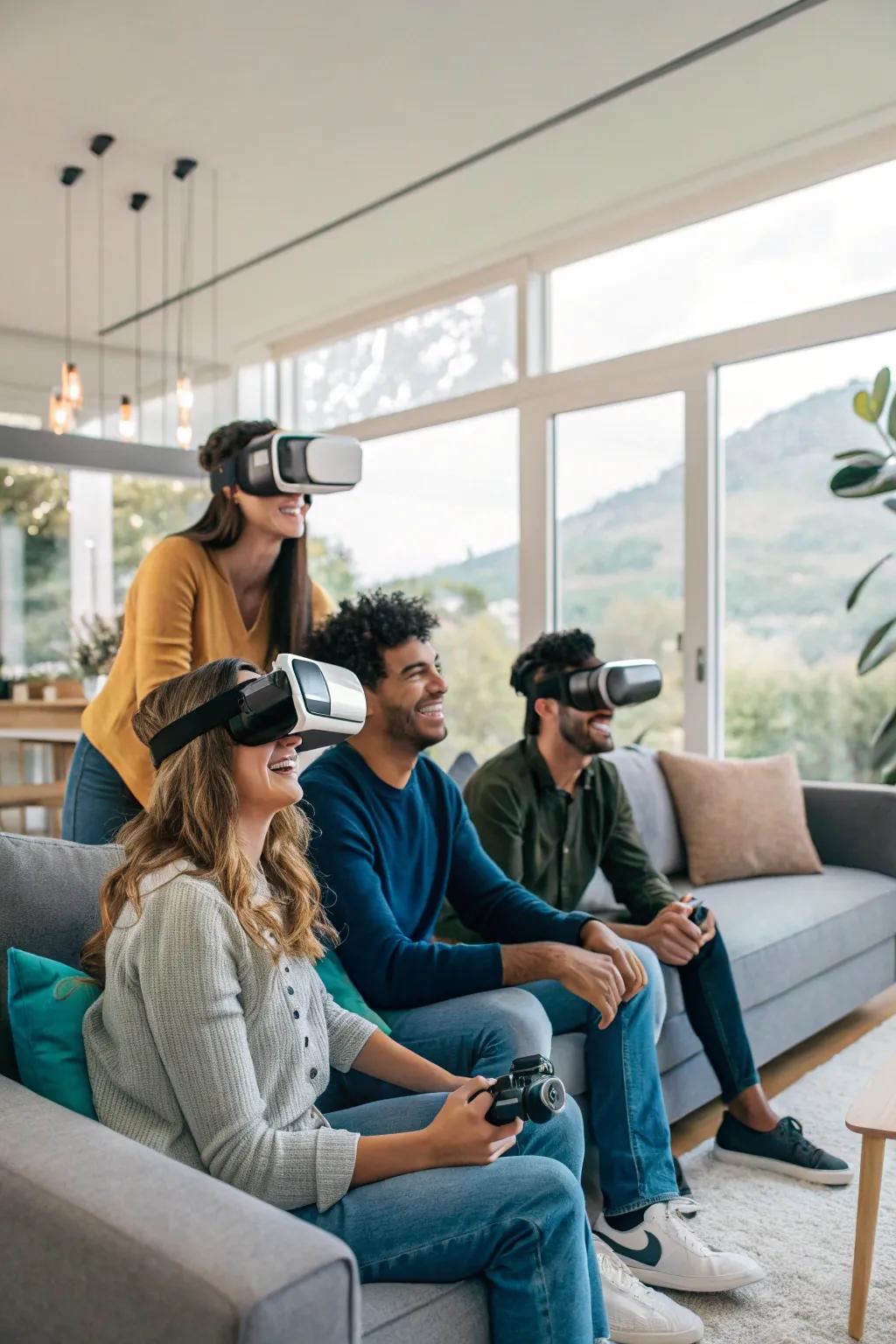 A digital reality experience offers innovative and immersive entertainment.