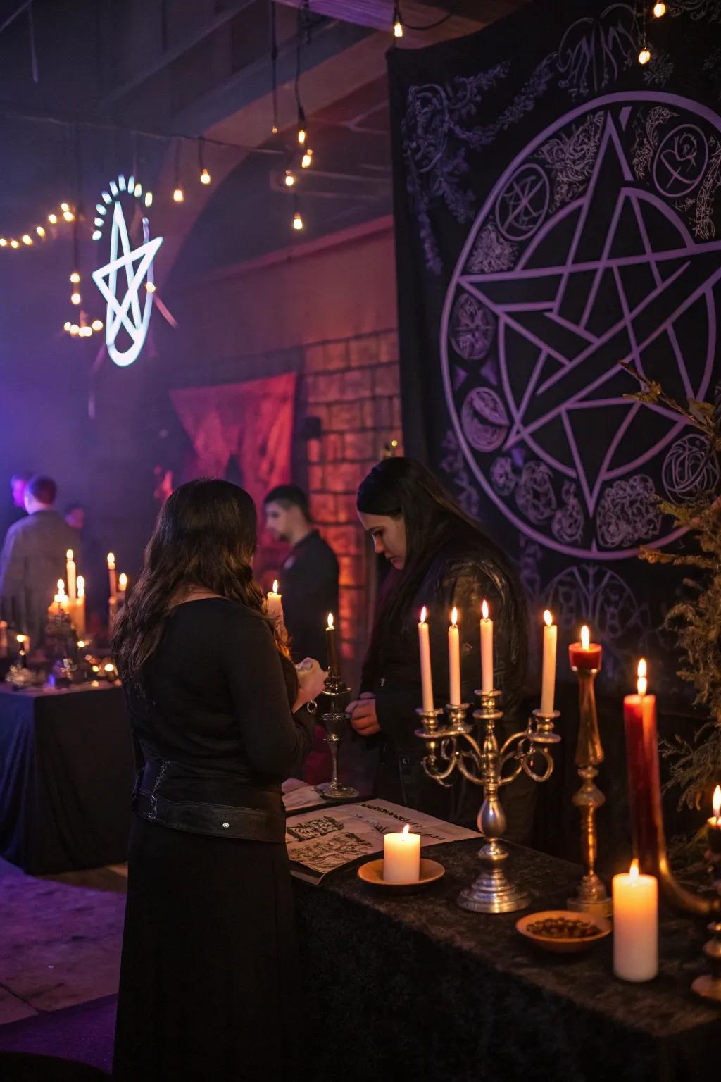 Intrigue your guests with an arcane evening-themed celebration.