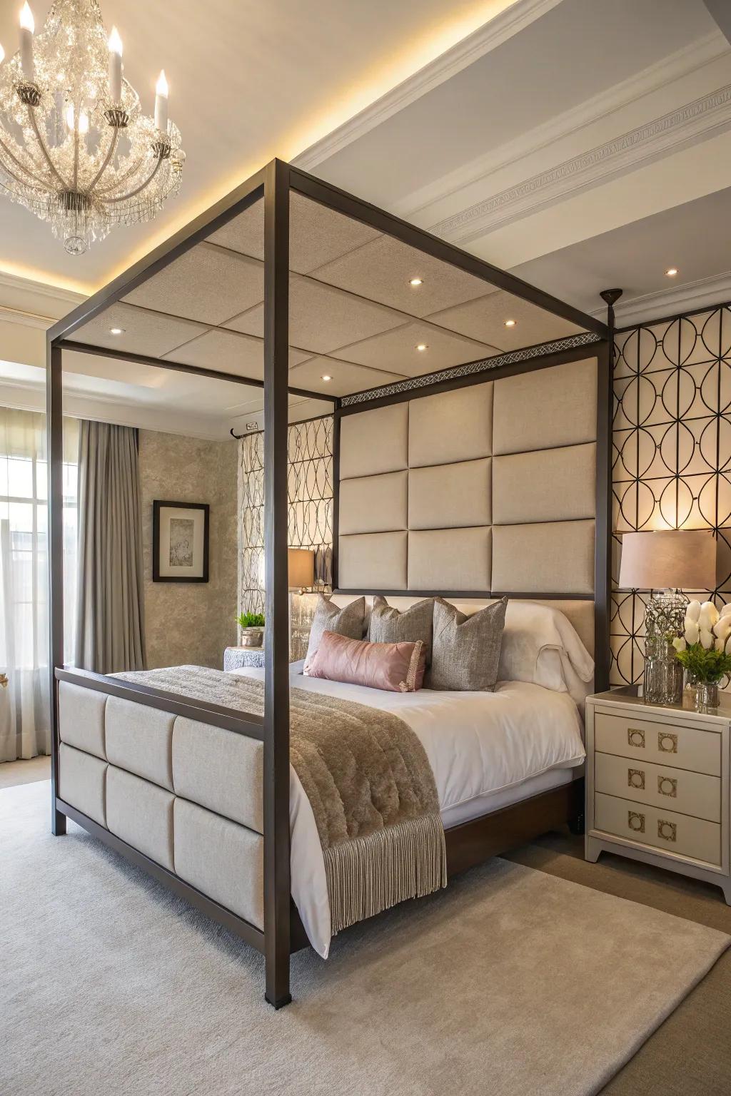 Modular paneling facilitates customizable canopy design.