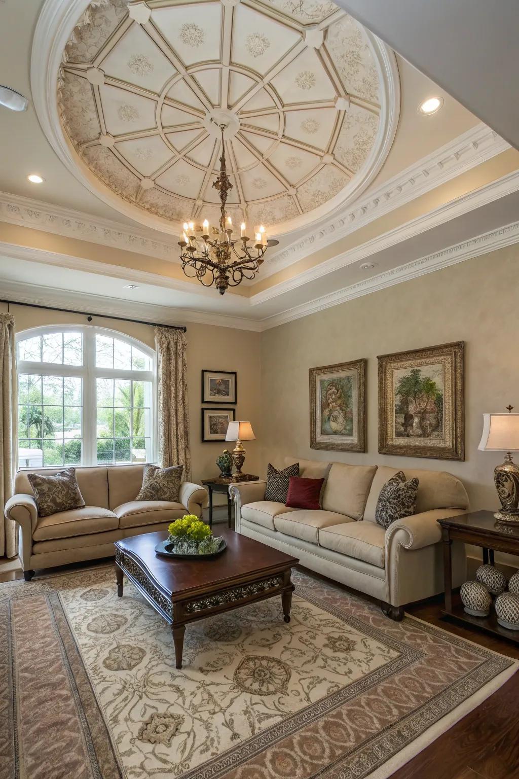 Proportions are key when choosing medallion size.