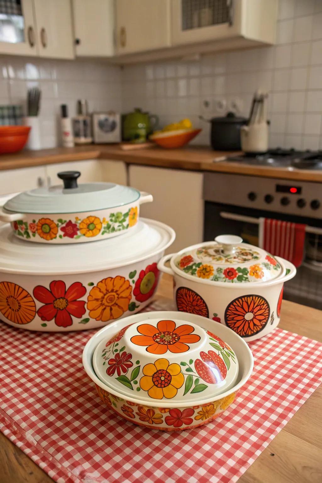 Revive the past with retro-inspired ceramic designs.