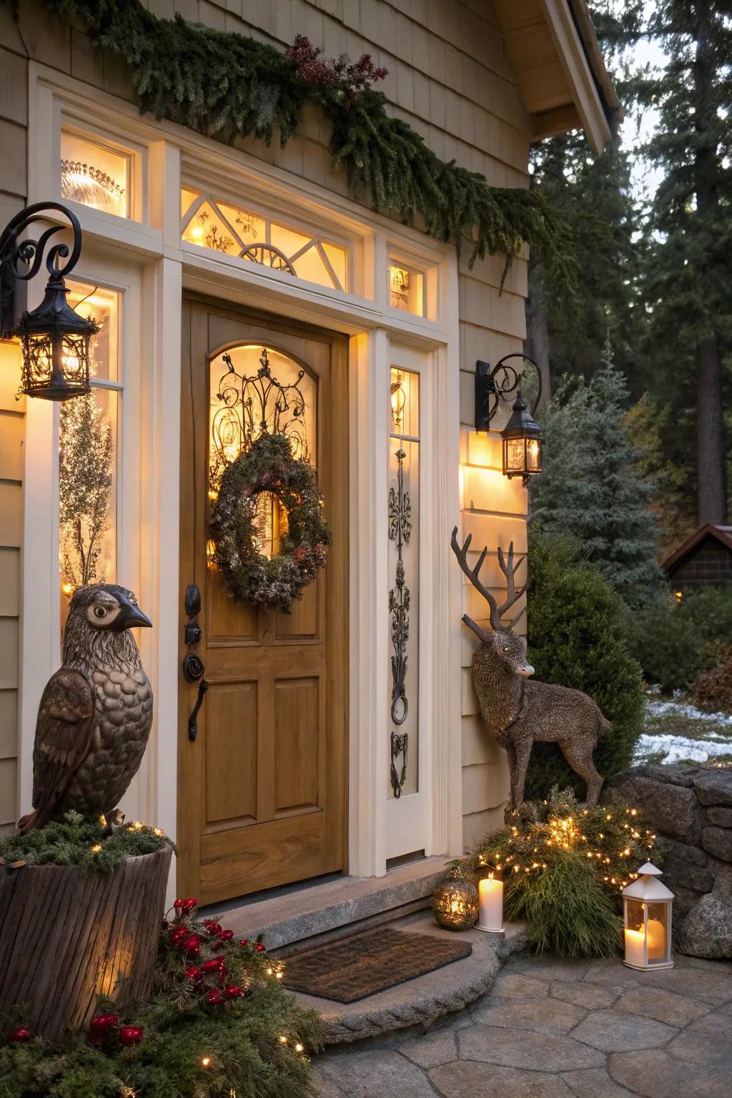 Enchant your guests with woodland creatures.