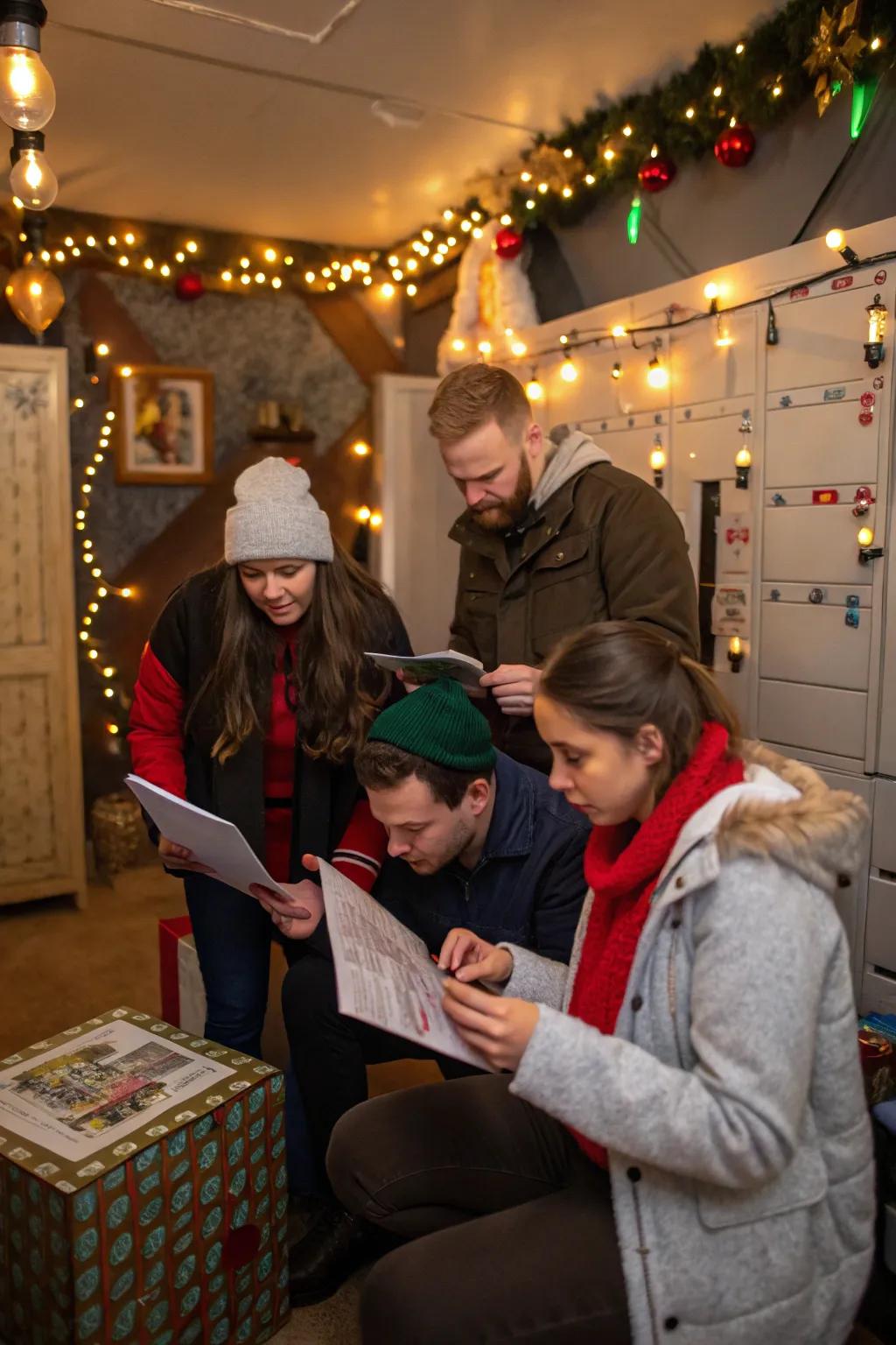 An engaging holiday-themed challenge that stimulates participants’ inner detective.