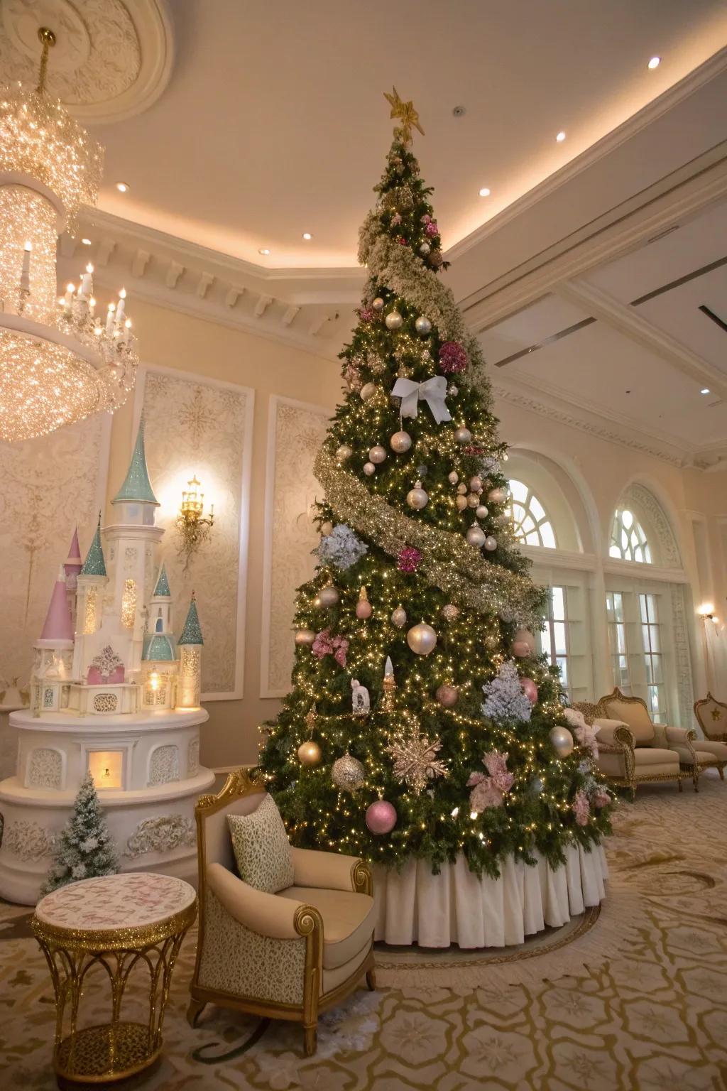 An enchanted fairytale theme transforms your tree into an enchanting wonderland.